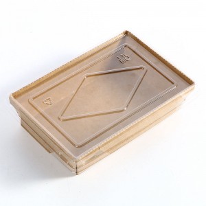 Φιλικό προς το περιβάλλον προσαρμοσμένο χονδρικό βιοαποικοδομήσιμο πτυσσόμενο σαλάτα kraft χαρτοφυλάκιο