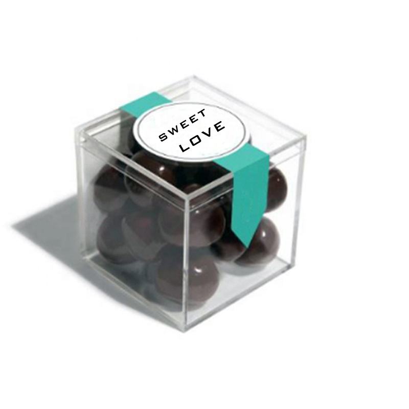 Food Grade Mini Clear Acrylic Candy Box Διαφανές κιβώτια αποθήκευσης