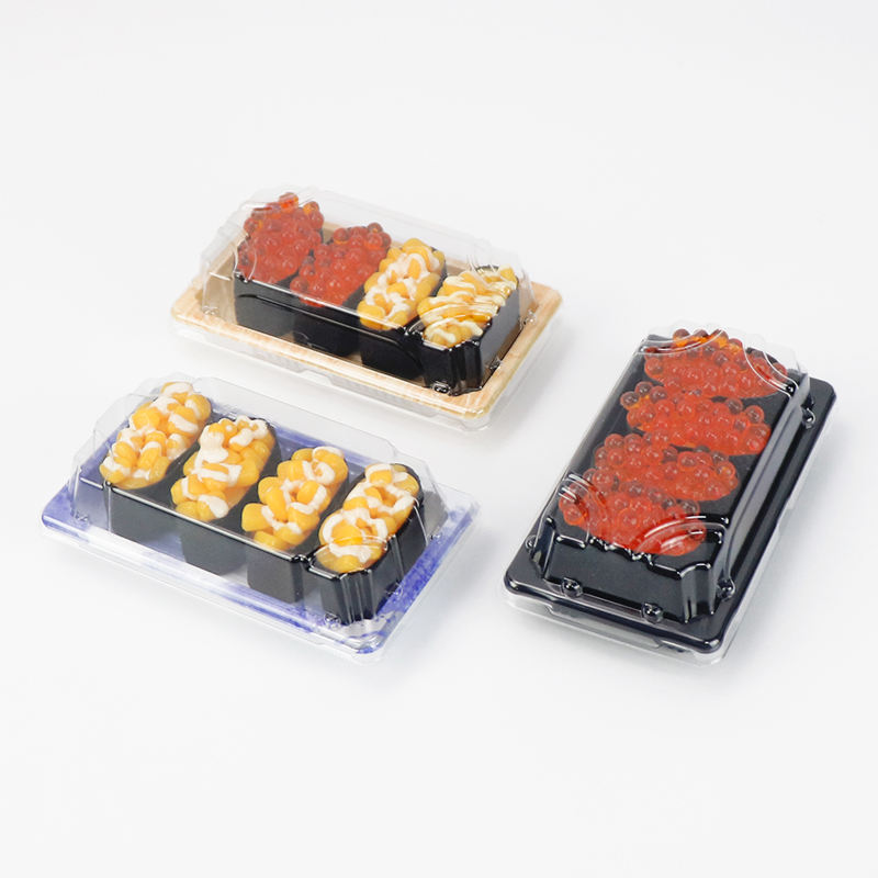 Χονδρική απόρριψη φιλική προς το περιβάλλον διαθέσιμο προσαρμοσμένο πλαστικό πλαστικό κουτί Sushi Sushi